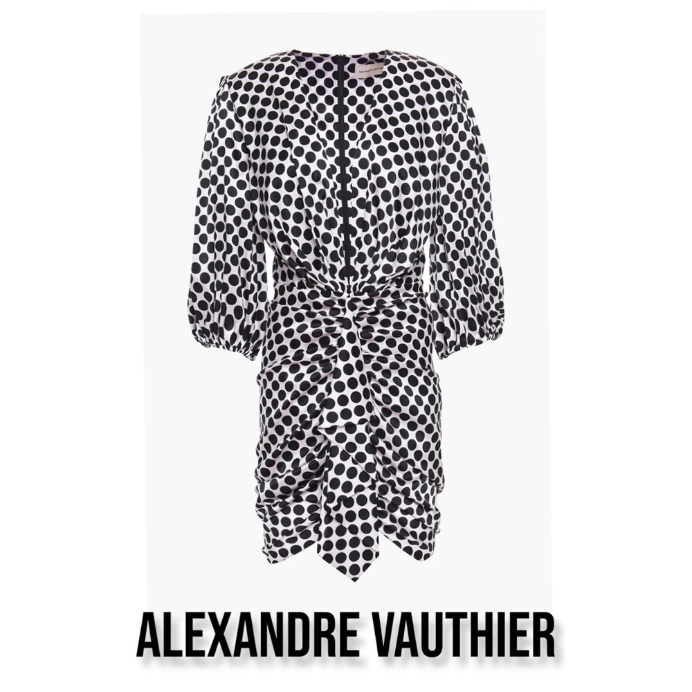 Alexandre Vauthier
Polka-dot satin minidress